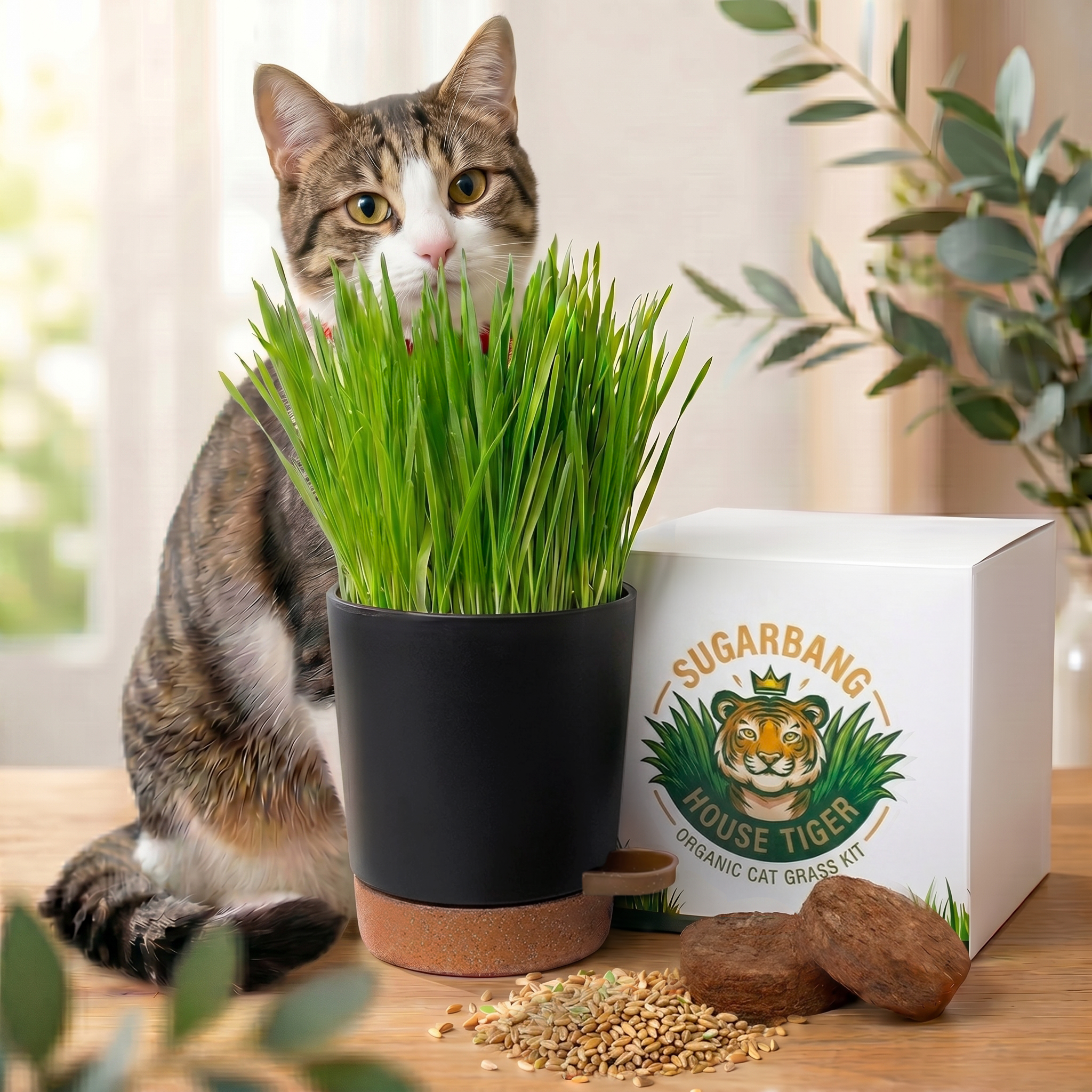 Organic Cat Grass Kit